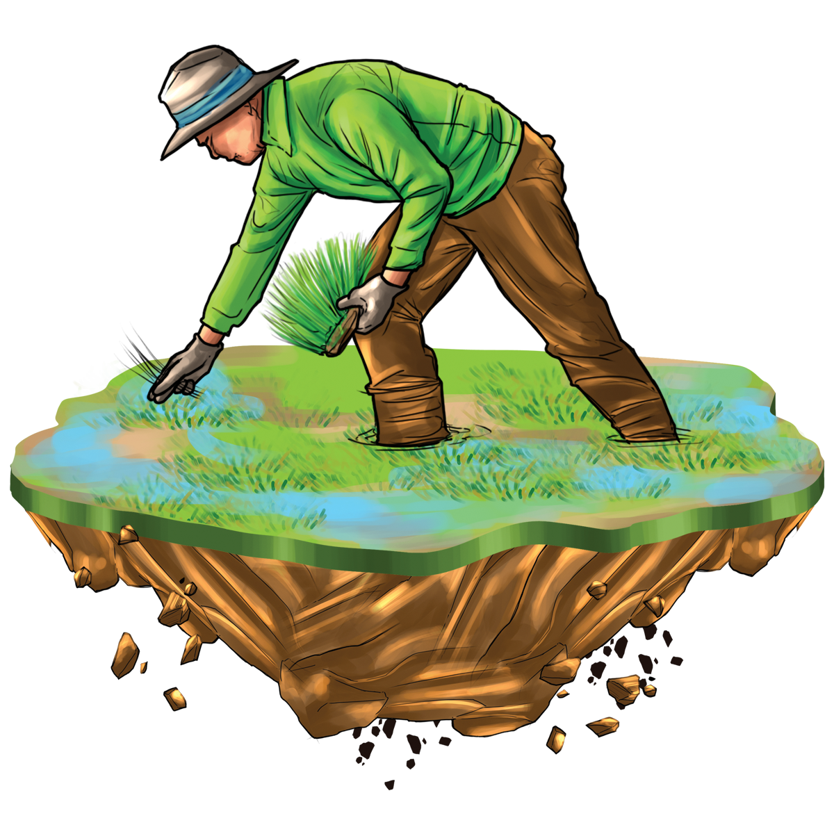 cartoon farmer